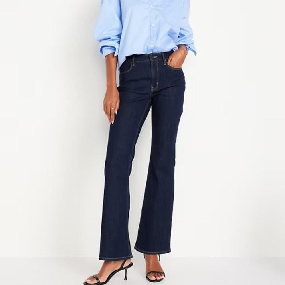 Old Navy Wow Flare Dark Wash Denim Jeans